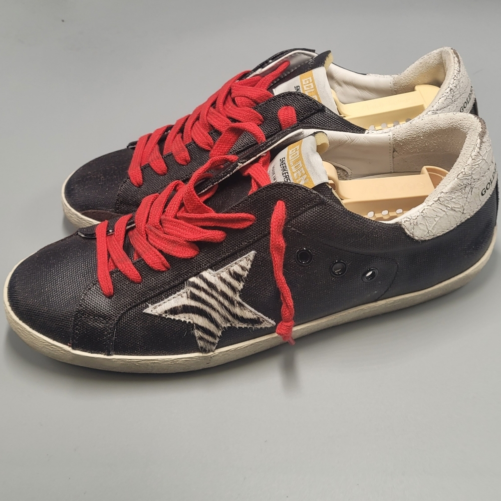 Golden Goose Super Star Zebra Men's Sneakers Size 8 Streetwear EU 41